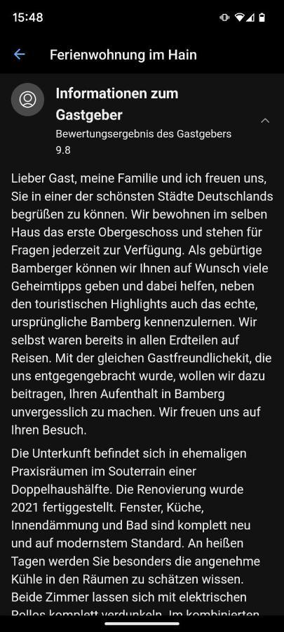 Ferienwohnung Im Hain Bamberg Exterior foto